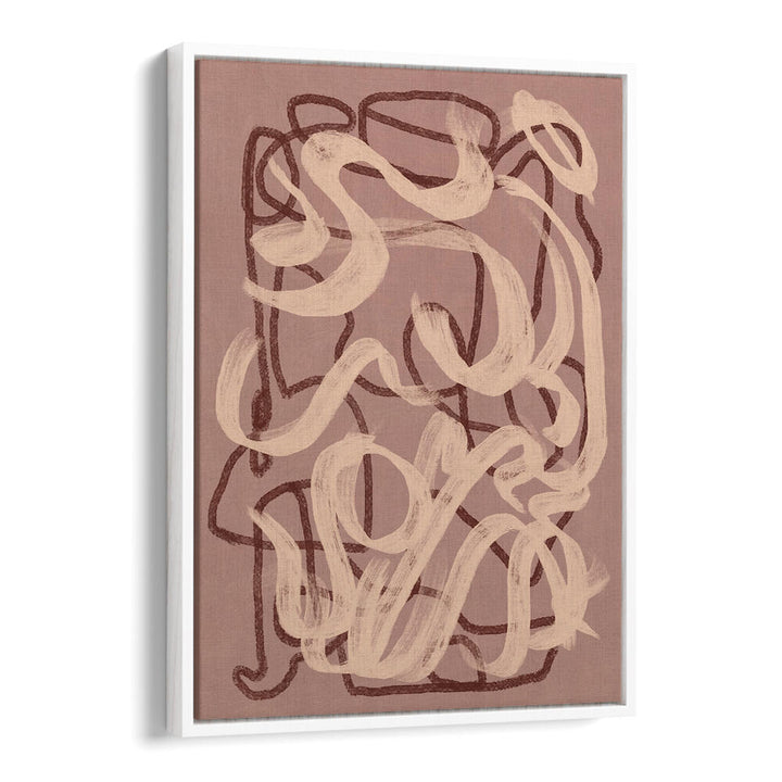 DRY BRUSH ABSTRACT IN NUDE , ABSTRACT PAINTINGS