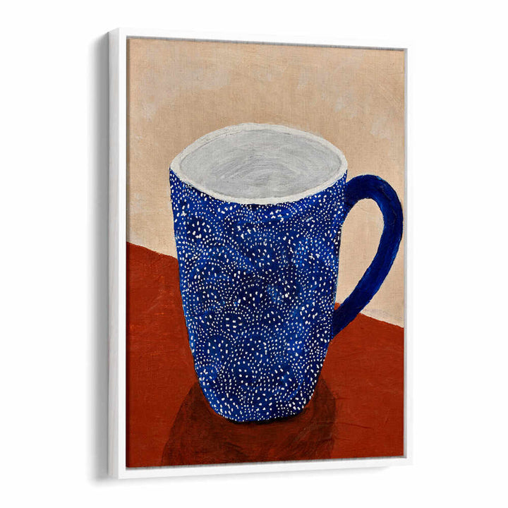 Stylish COFFEE TIME, KITCHEN POSTERS featuring a blue mug design, perfect for coffee lovers' kitchen decor.