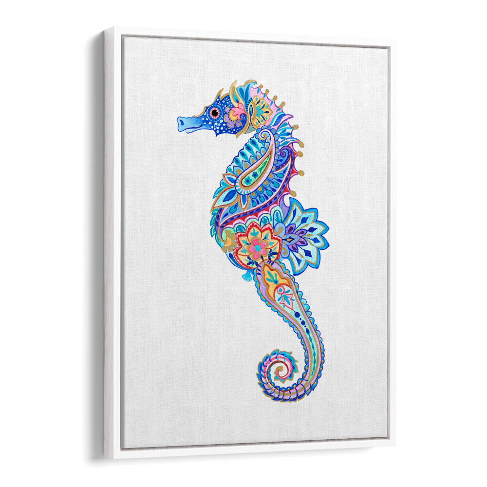 FLORAL SEAHORSE DREAM , BEACH PAINTINGS