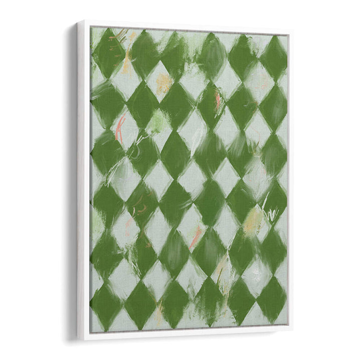 VERDANT DIAMONDS , GEOMETRIC ART PRINTS