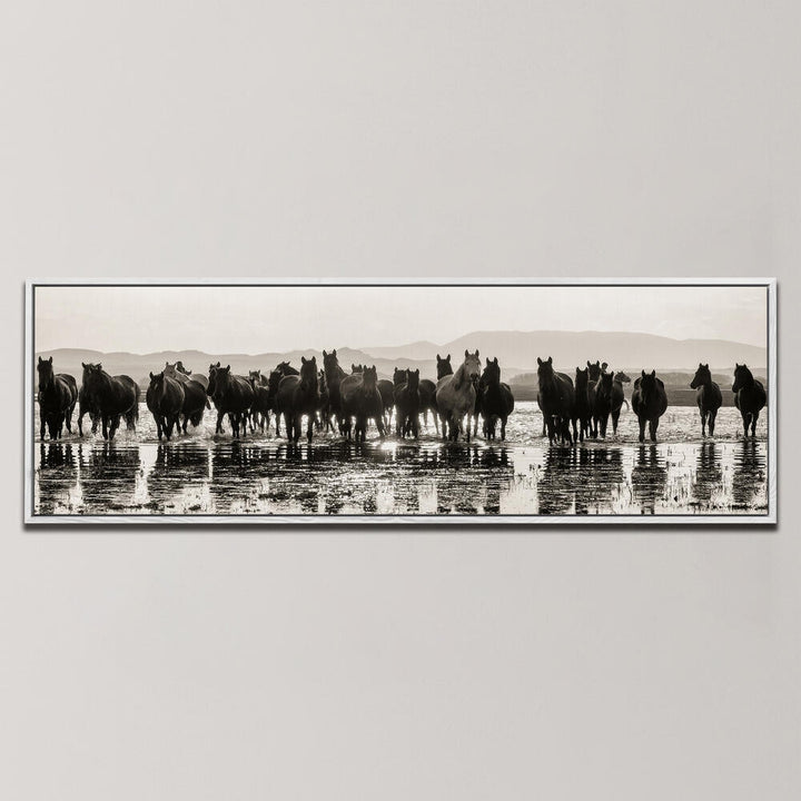 HORSES , PANORAMIC ART