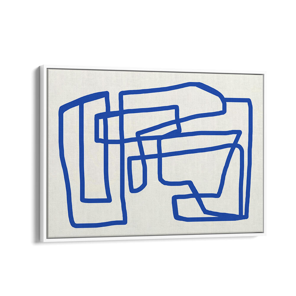 LINE ART IN COBALT BLUE