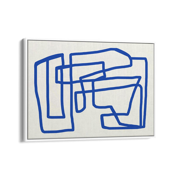 LINE ART IN COBALT BLUE