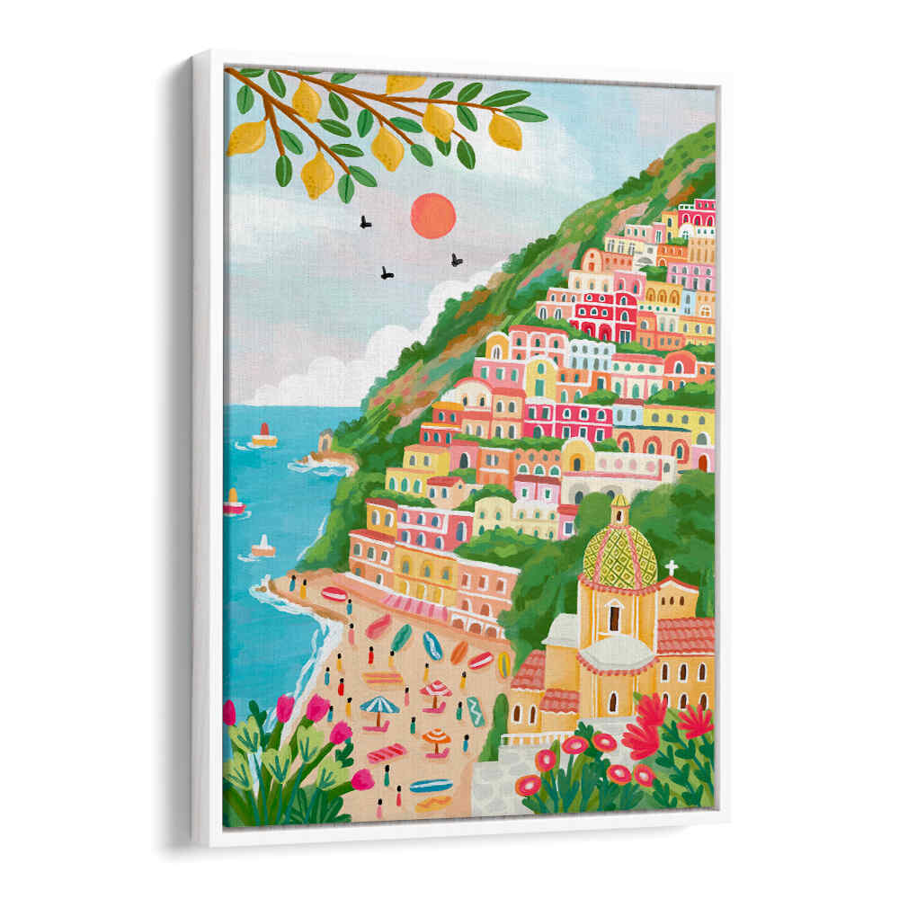 SUMMER IN POSITANO , TRAVEL POSTERS