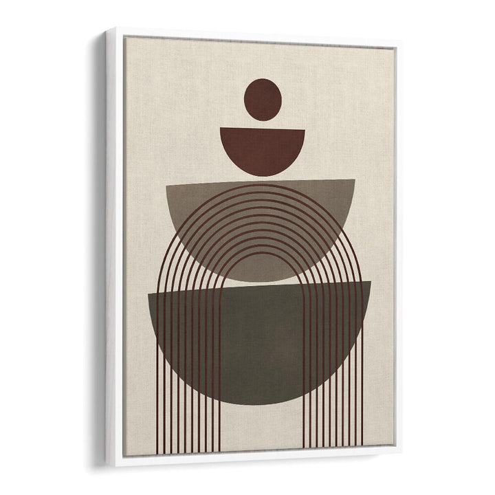 BROWN GEOMETRICAL SHAPE , BOHO ART PAINTINGS