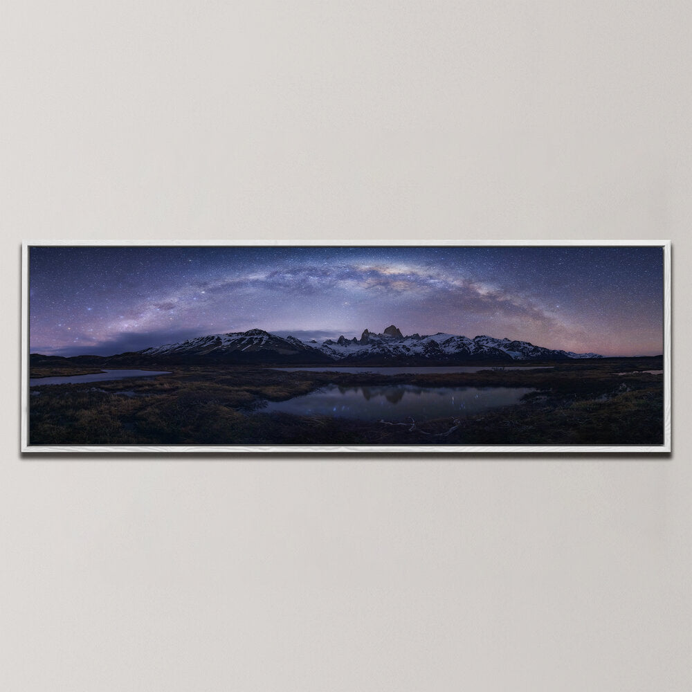 MILKY WAY ARCH OVER FITZ ROY , PANORAMIC ART