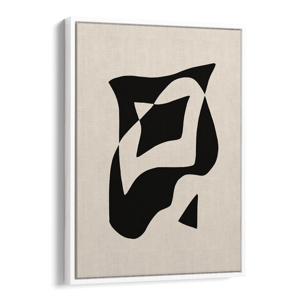 BOLD BLACK AND WHITE GEOMETRIC COMPOSITION