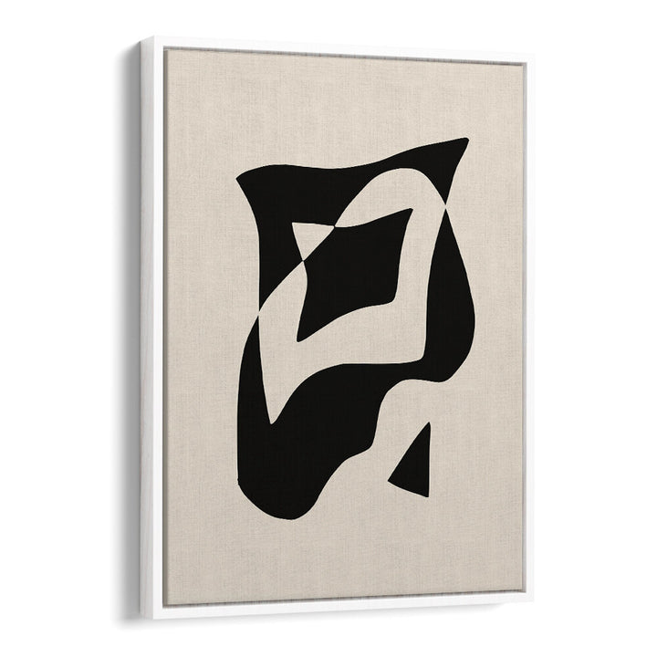 BOLD BLACK AND WHITE GEOMETRIC COMPOSITION