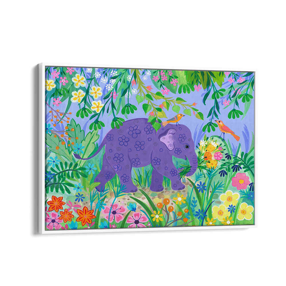 BLUE ELELPHANT , ANIMAL PAINTINGS