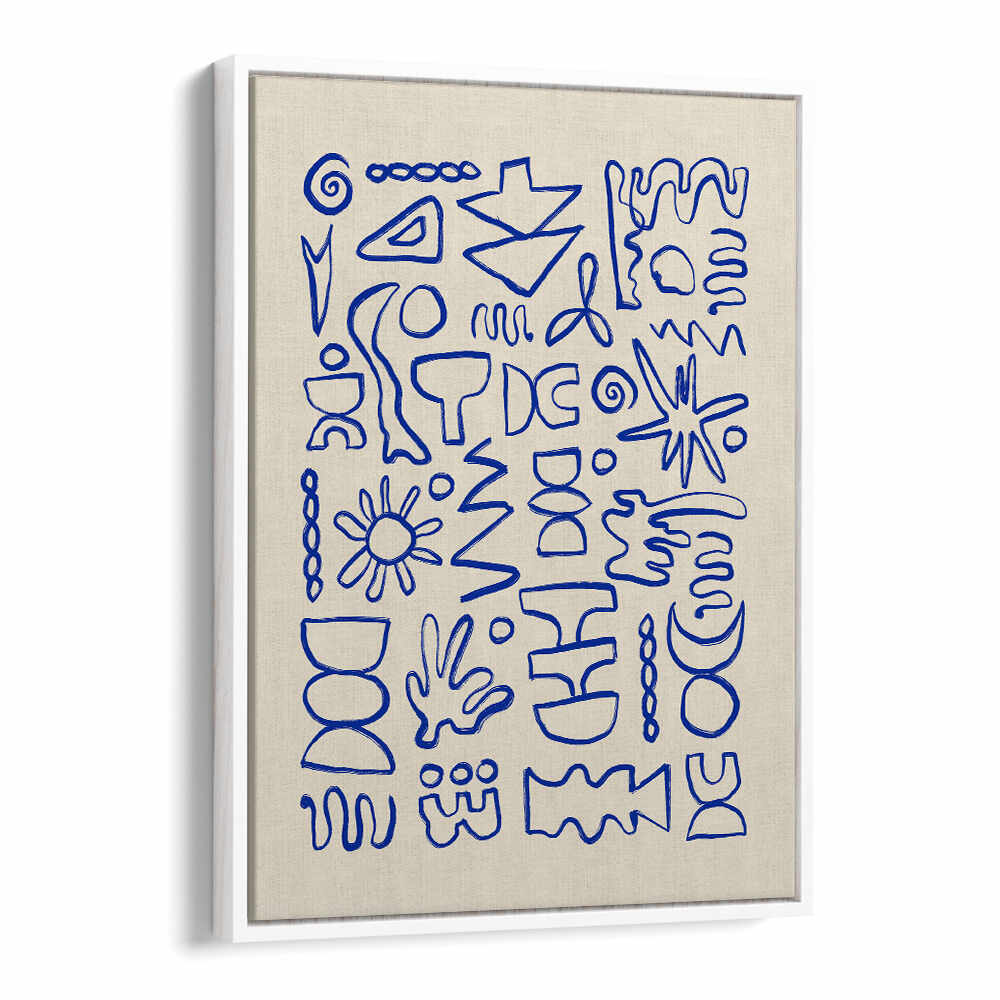 BLUE DOODLES , DOODLE ART PAINTINGS