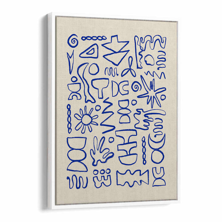 BLUE DOODLES , DOODLE ART PAINTINGS
