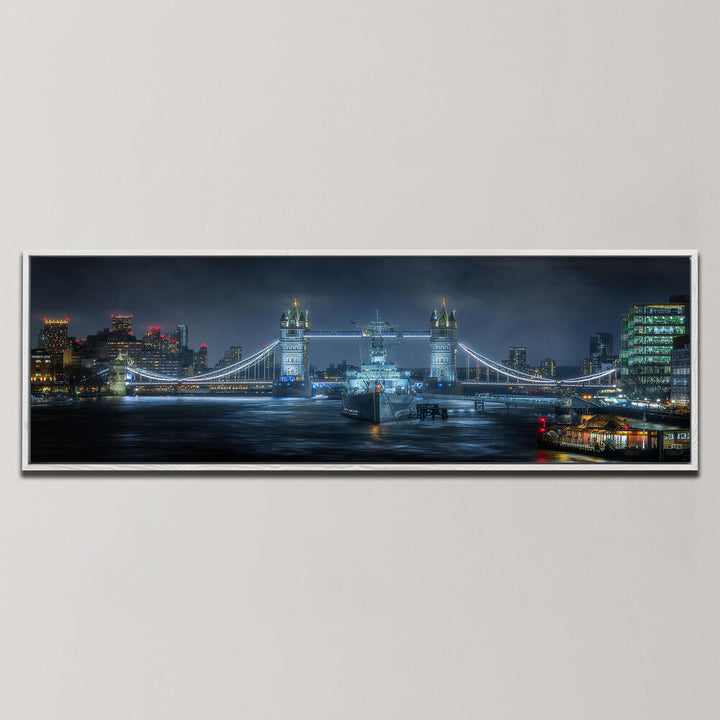 TOWER BRIDGE & HMS BELFAST , PANORAMIC ART