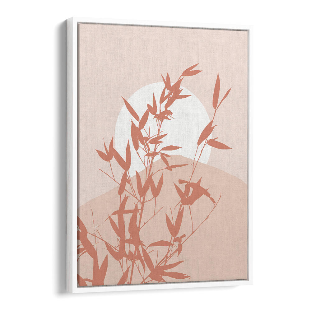 BAMBOO SILHOUETTE SUNRISE , BOHO ART PAINTINGS