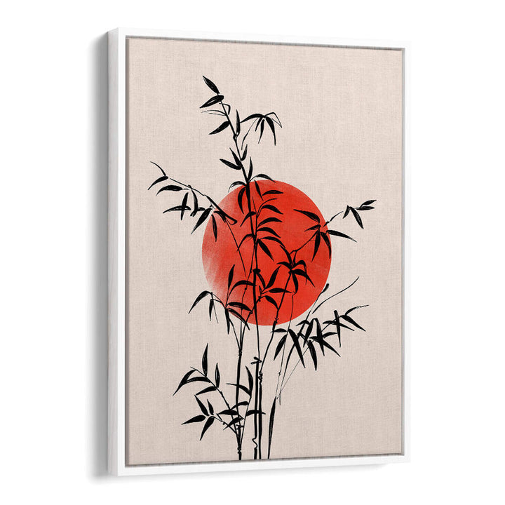 BAMBOO WITH RED SUN