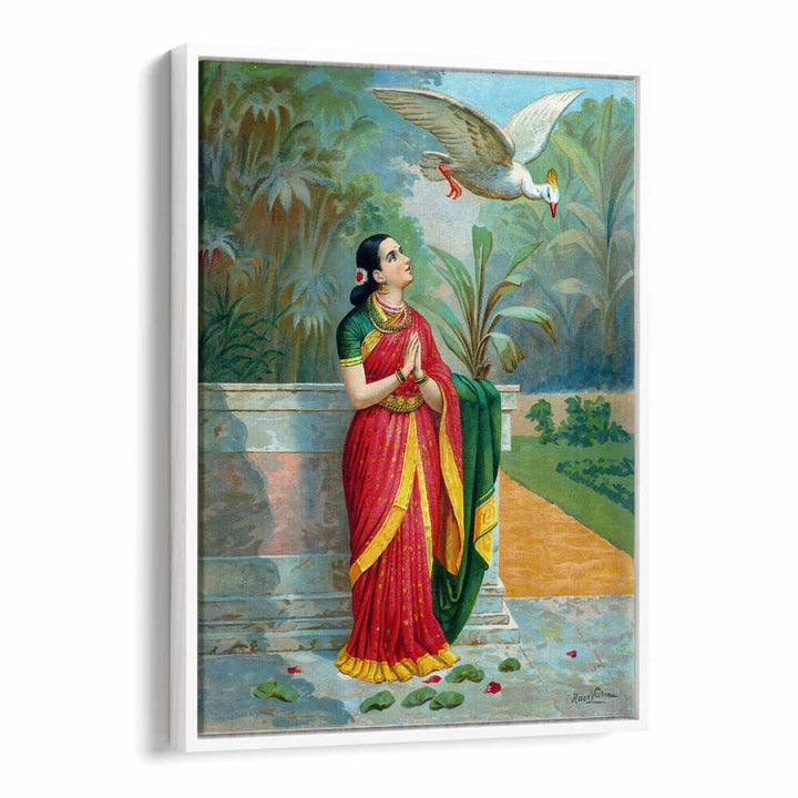 HAUNSA DAMAYANTI SANWADA , INDIAN ART PAINTINGS