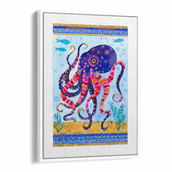 COLORFUL OCTOPUS , BEACH PAINTINGS