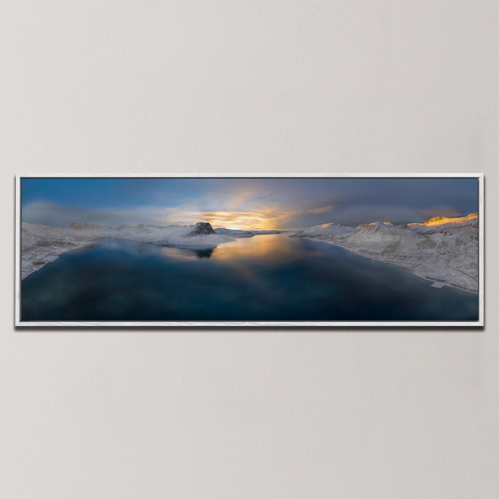 FJORD AT DUSK , PANORAMIC ART