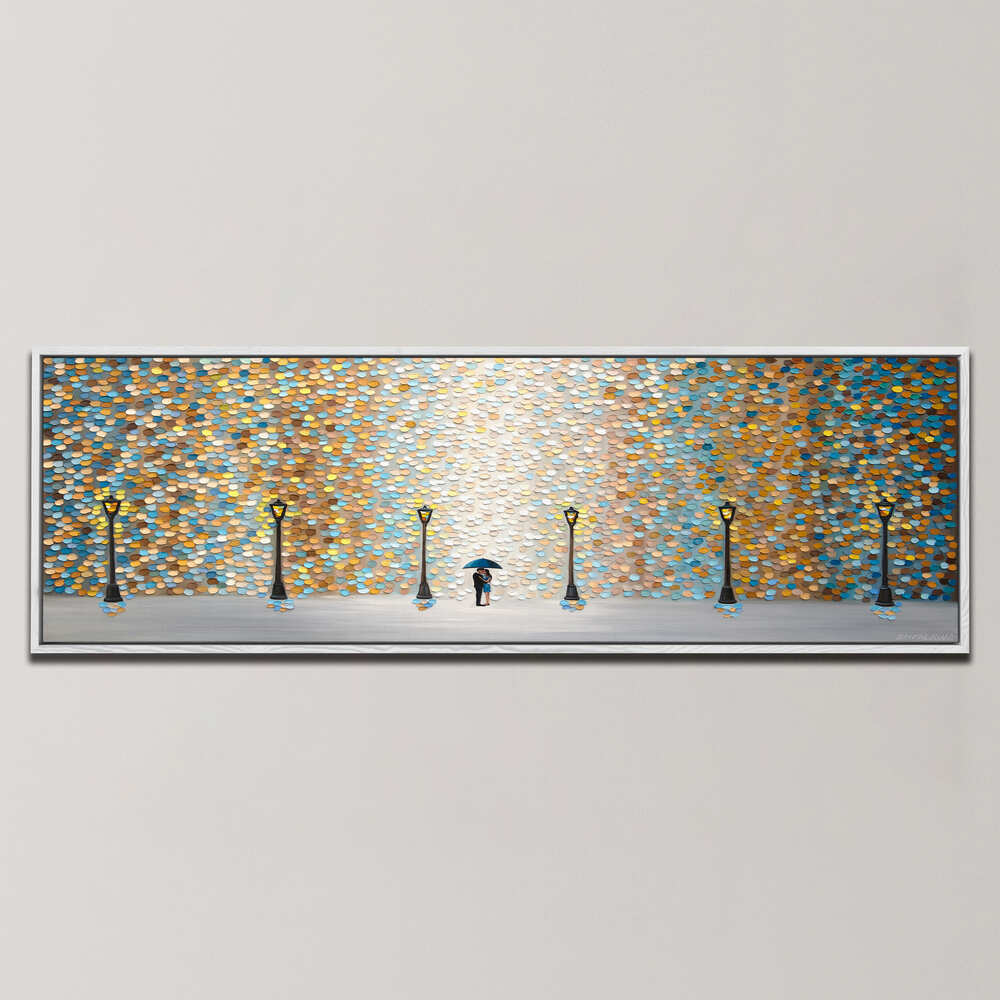 KISS UNDER THE GOLDEN RAIN , PANORAMIC ART