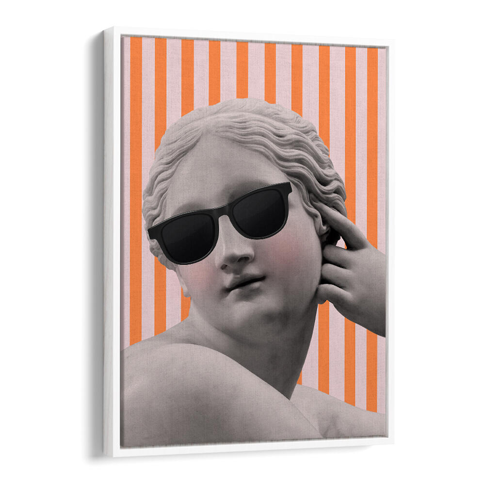 STRIPED GODDESS III , ALTERED ART PRINTS