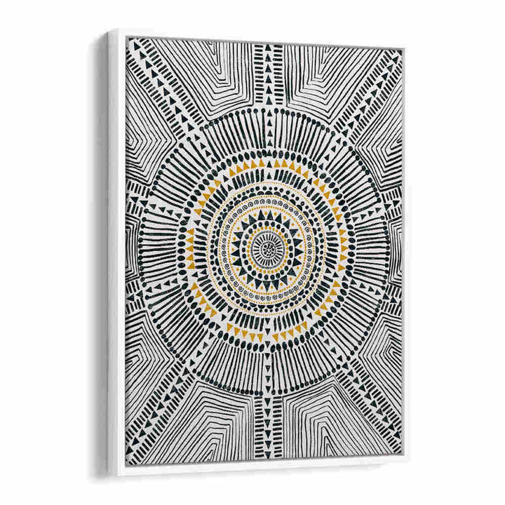 TRIBAL SUN II , PATTERN ART PRINTS