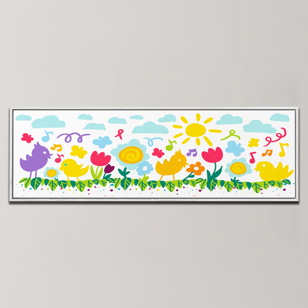 FLOWERS BIRDS BANNERS