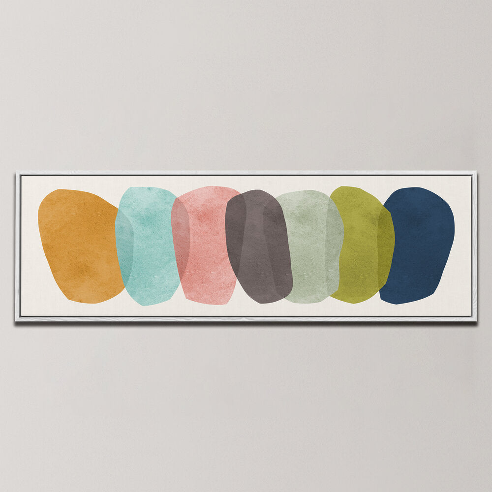 COLORFUL OVALS DANCE , PANORAMIC ART