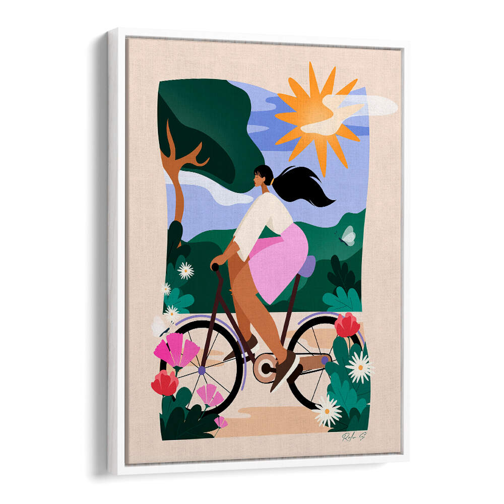 SUNNY BIKE RIDE , BEACH PAINTINGS