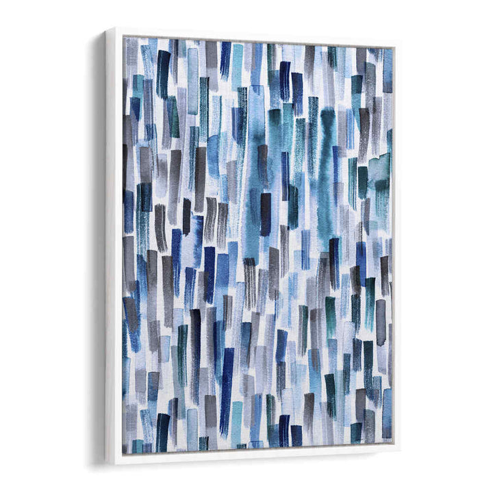 WATERCOLOR BRUSHSTROKES INDIGO BLUE , ABSTRACT PAINTINGS