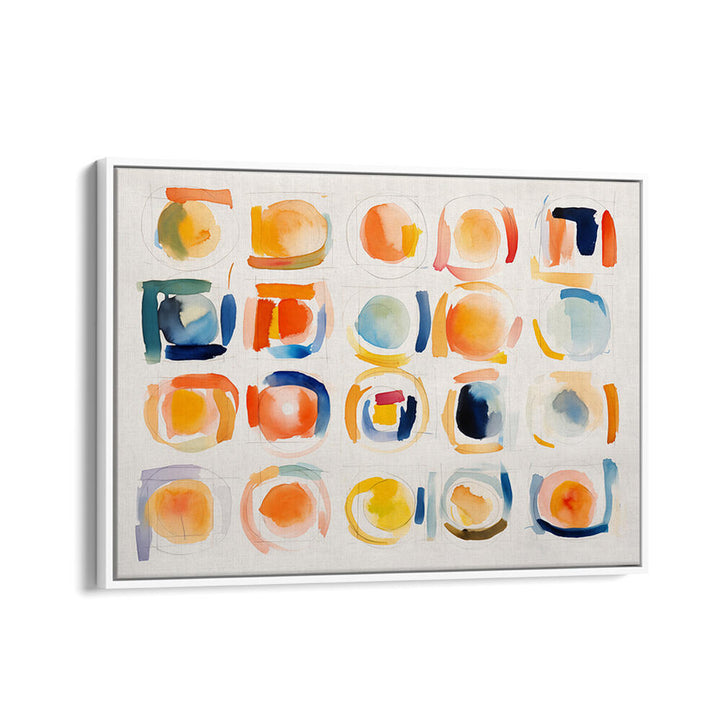 CIRCLES AND SQUARES , ABSTRACT PAINTINGS