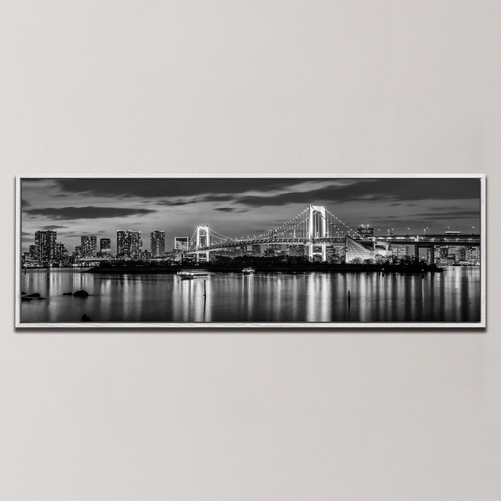 TOKYO SKYLINE AT SUNSET , PANORAMIC ART