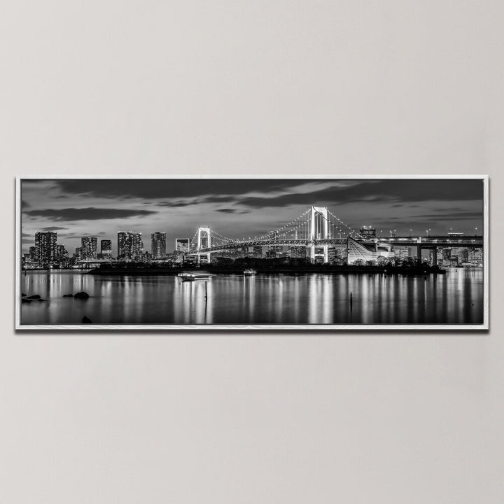 TOKYO SKYLINE AT SUNSET , PANORAMIC ART