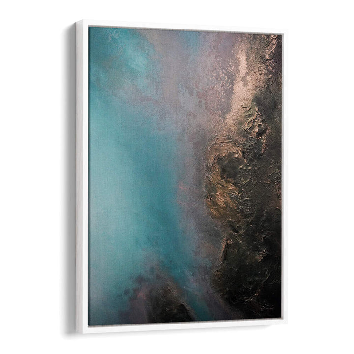 Stunning REFLECTIVE - SUNDOWN, ABSTRACT PAINTINGS showcase vibrant hues and fluid forms, enhancing any space beautifully.