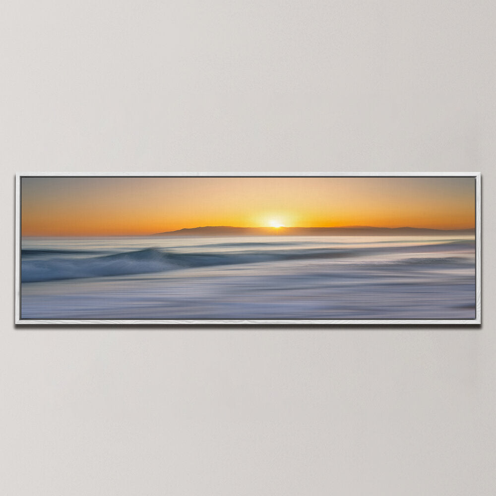 ALMADRABA BEACH AT SUNSET , PANORAMIC ART