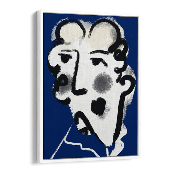 LANDLADY IN BLUE , PORTRAITS & FIGURATIVE ILLUSTRATIONS