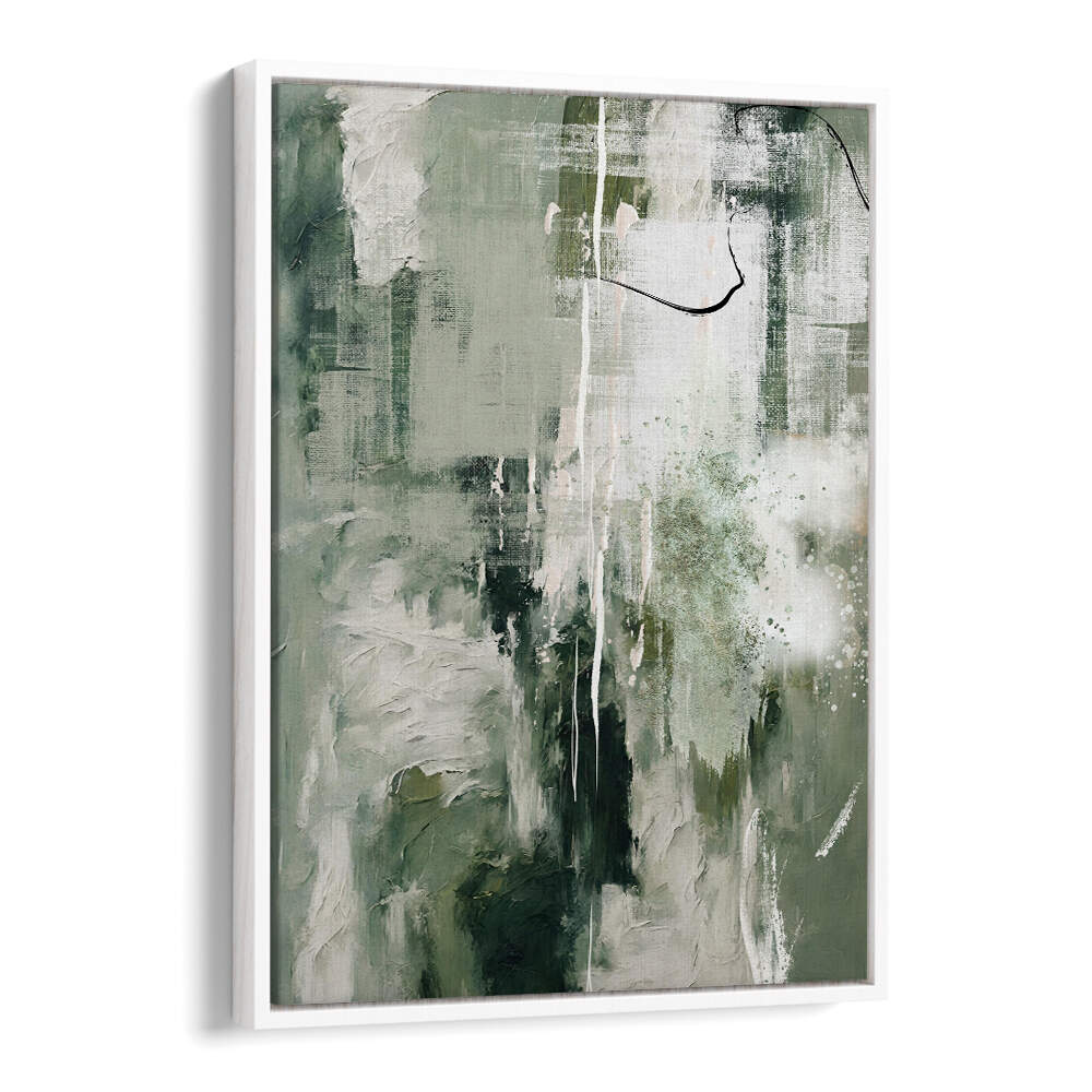 CANVAS GREENS III , ABSTRACT PAINTINGS
