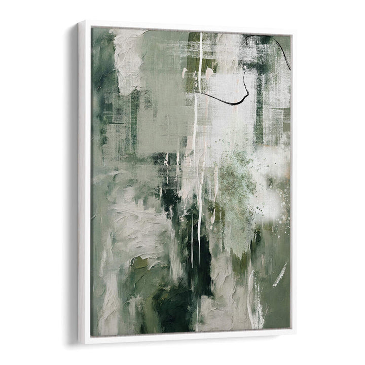 CANVAS GREENS III , ABSTRACT PAINTINGS