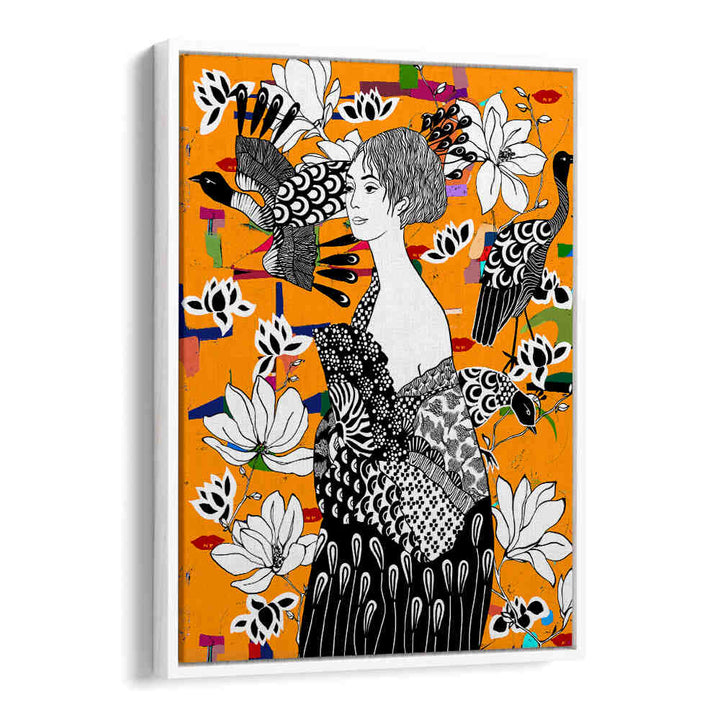 DAME MIT FÄCHER , PORTRAITS & FIGURATIVE ILLUSTRATIONS