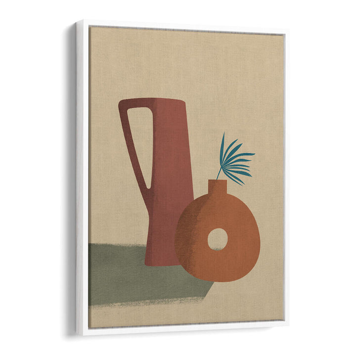 EARTH CLAY VASE , BOHO ART PAINTINGS