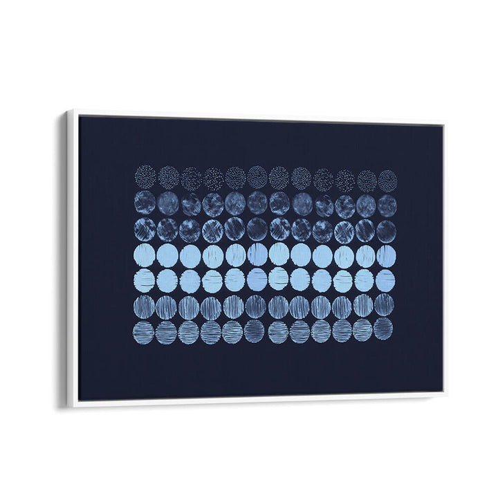 Meditation Circles Blue, abstract paintings showcasing serene blues that transform your space into a tranquil oasis.