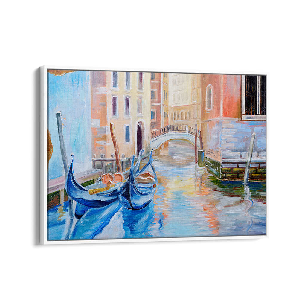 CANALSIDE MEMORIES II , VINTAGE EUROPEAN PAINTINGS