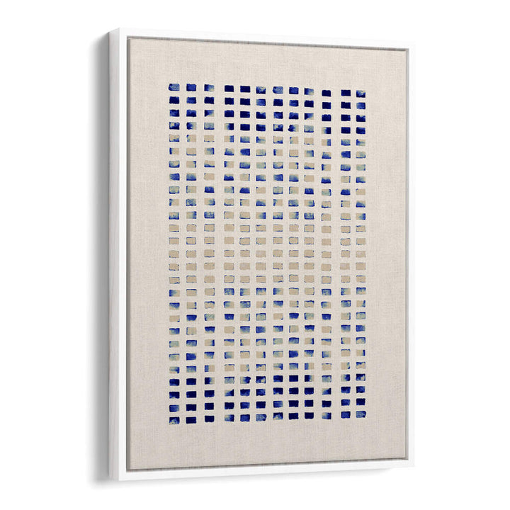 Elegant BLUE CORAL REFLECTING LINES, ABSTRACT PAINTINGS, featuring deep blues and coral hues, perfect for any living space.