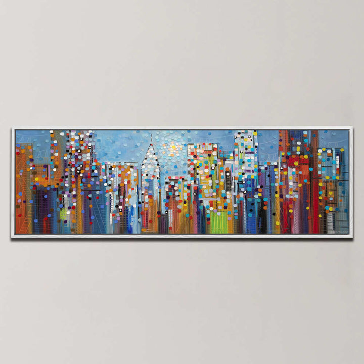 MANHATTAN SKYLINE , PANORAMIC ART