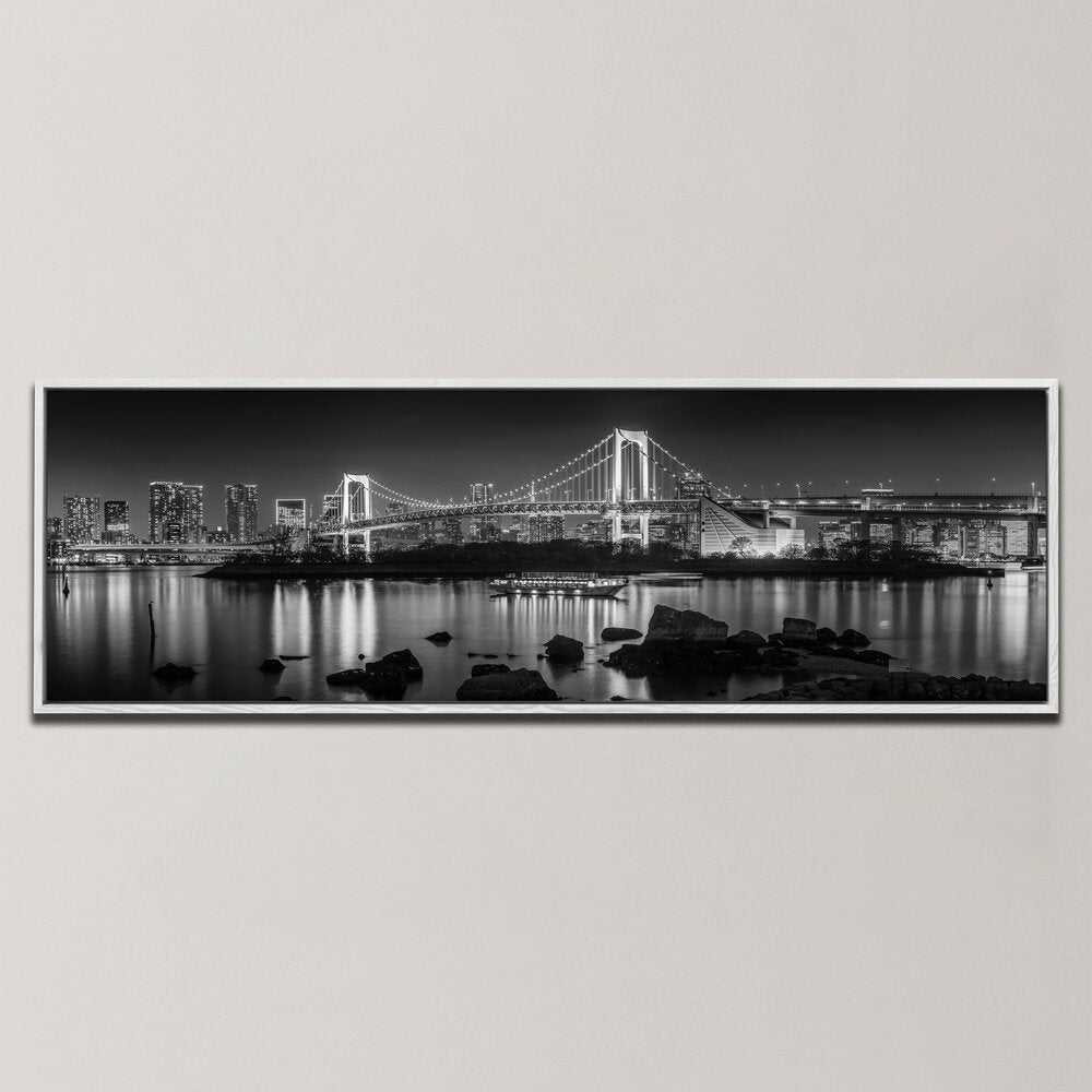 STRIKING TOKYO SKYLINE IN THE EVENING , PANORAMIC ART