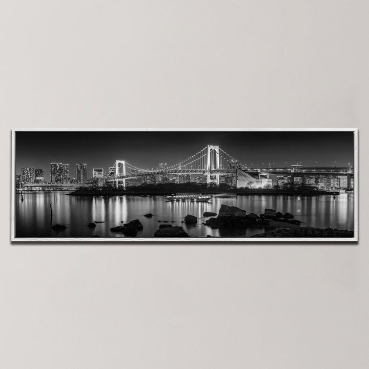 STRIKING TOKYO SKYLINE IN THE EVENING , PANORAMIC ART