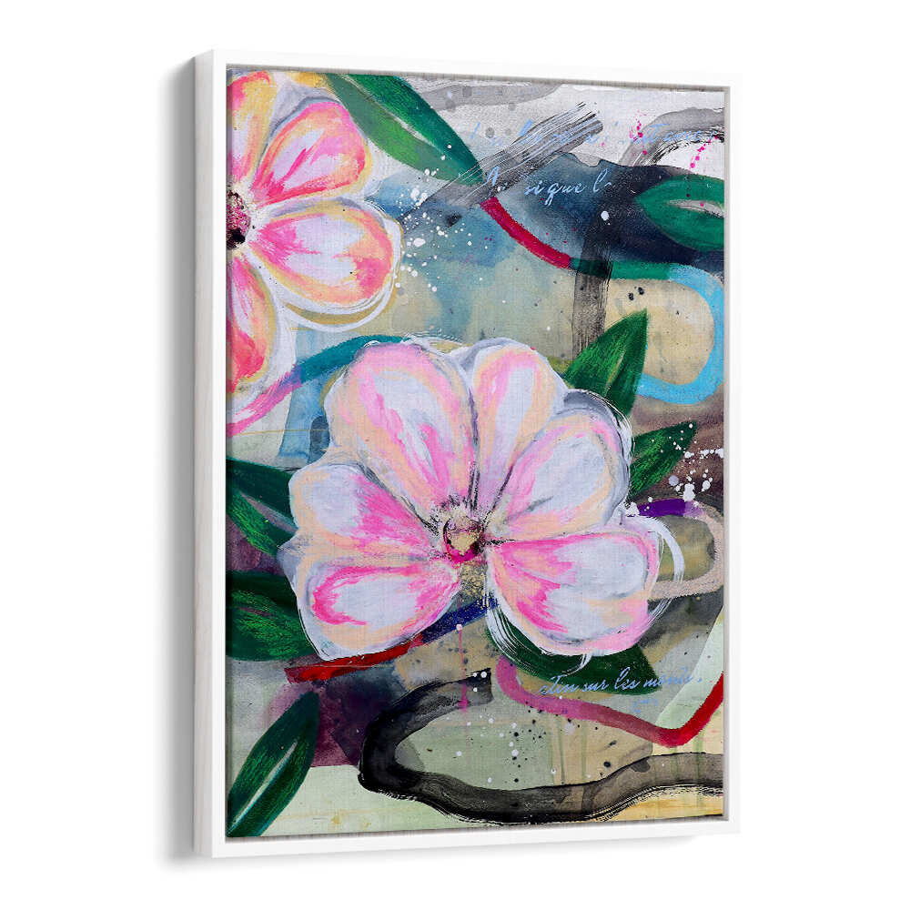 ART ON PAPER , FLORAL FLOWER PAINTINGS