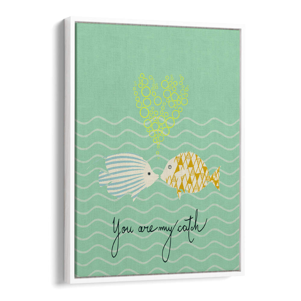 Delightful MELLOW, KIDS ROOM PAINTINGS featuring playful fish design, perfect for inspiring creativity in children's spaces.
