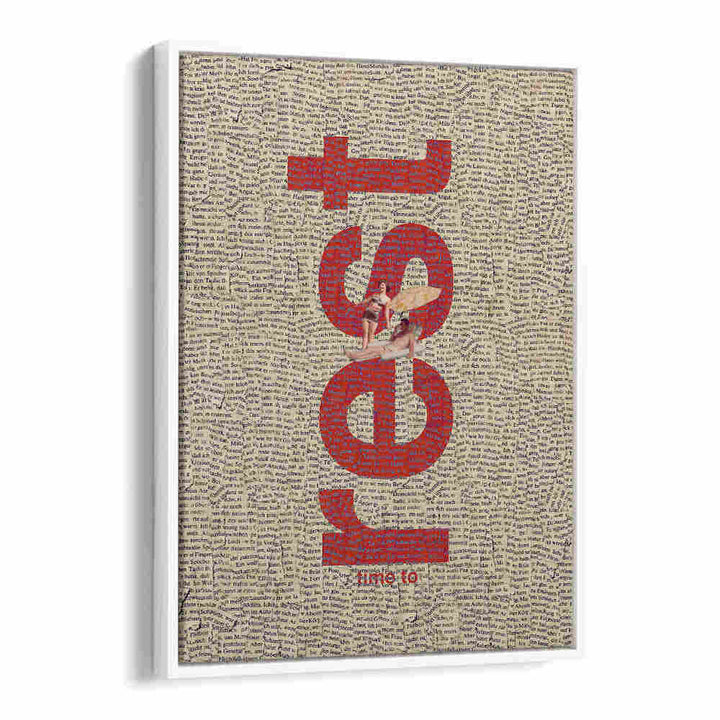 Stylish TIME TO REST, QUOTES poster featuring vibrant typography, perfect for home decor inspiration.