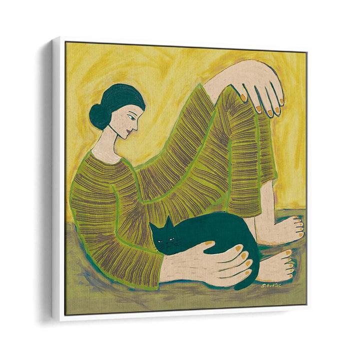 COZY WOMAN AND CAT