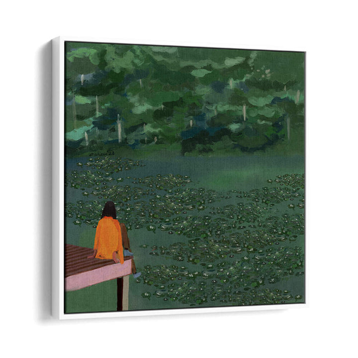 DAYDREAMING AT THE LAKE , PORTRAITS & FIGURATIVE ILLUSTRATIONS