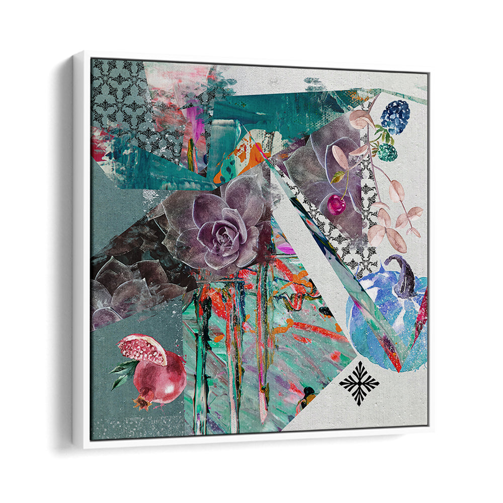 Vibrant GARDEN, ABSTRACT PAINTINGS featuring colorful florals and artistic shapes to enhance your home decor.